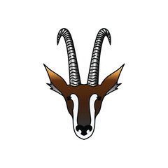 set of goat head vector isolated on white background. animal, goat, goat head, farm, zoo, nature, livestock, wild, wildlife,  mascot, meat, horn, black, white, sticker, clipart, vector illustration