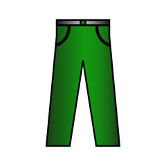 Pants icon on white.