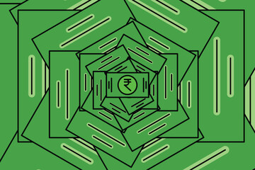 currency icon abstract background design