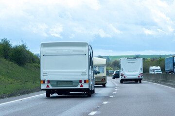 Caravan On The Motorway