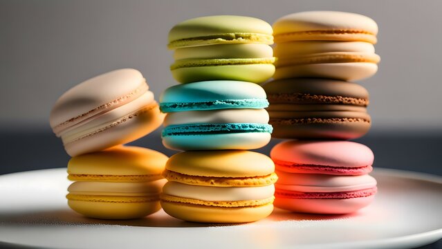 Image of colorful macarons