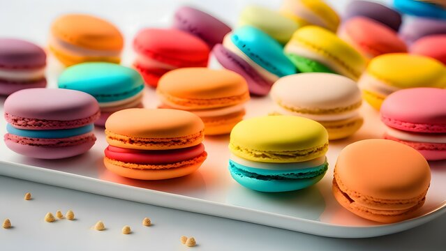 Image of colorful macarons