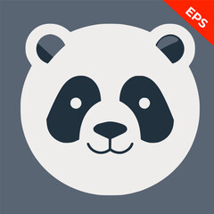 Fototapeta premium Panda, Beautiful avatar panda, nice avatar, vector image. Isolated vector sign symbol Generative AI