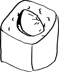 Kappa Maki, sushi sketch