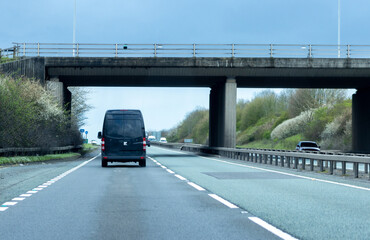 White Van On The Road