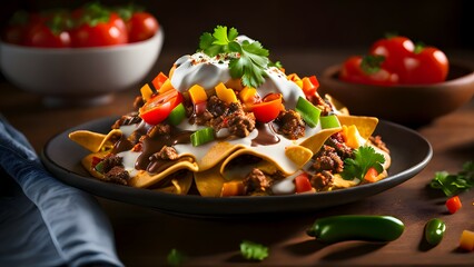 Images of beef nachos