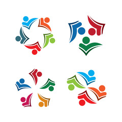 Obraz premium Community, network and social icon