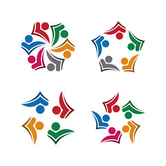 Obraz premium Community, network and social icon