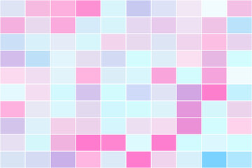 Colorful Pixel Mosaic Tile Texture Pattern or Technology Background. Vector Illustration