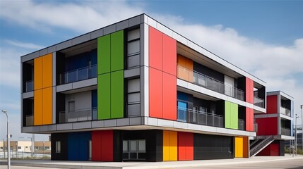 The use of clean, straight lines and limited color palette building sense of order and discipline. AI generated