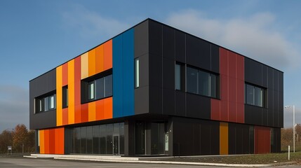 The use of clean, straight lines and limited color palette building sense of order and discipline. AI generated