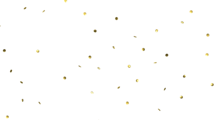 gold confetti