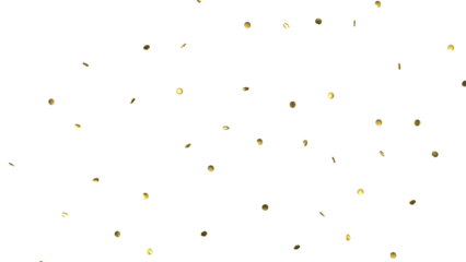 gold confetti