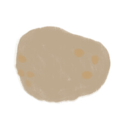 potato isolated on transparent background