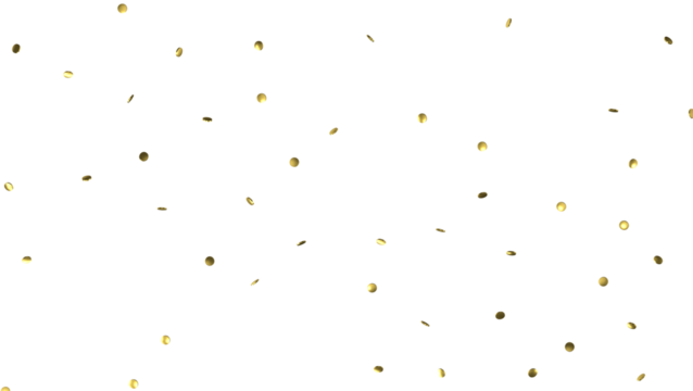 gold confetti