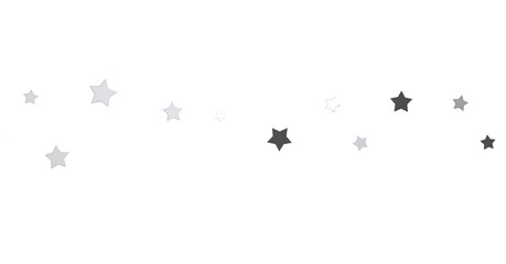 Silver star of confetti. - png transparent