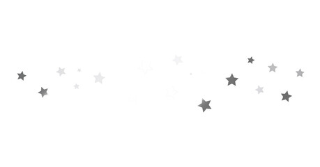 Silver stars border 3d - png transparent