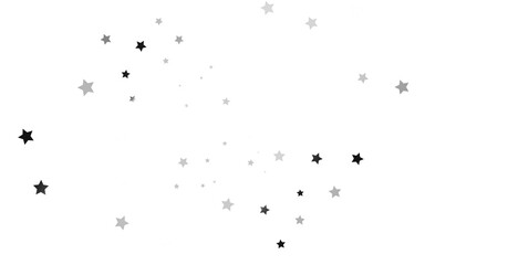 Group of silver stars isolated on white background. - png transparent