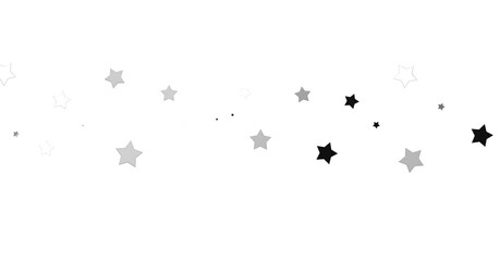 Silver star of confetti. - png transparent