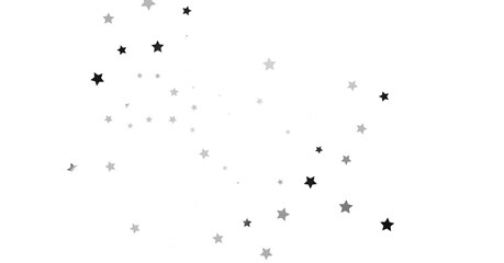 Group of silver stars isolated on white background. - png transparent