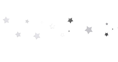Silver star of confetti. - png transparent