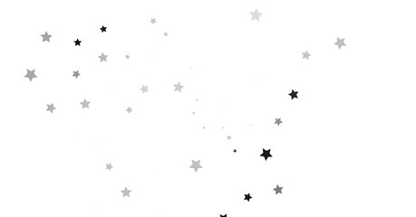 Obraz premium Group of silver stars isolated on white background. - png transparent