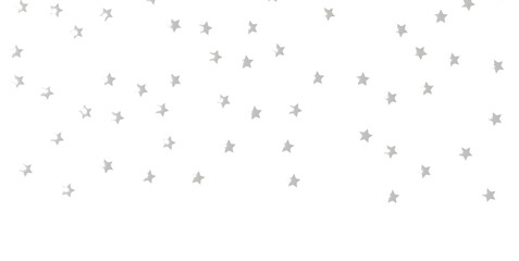 Silver stars of confetti. - png transparent