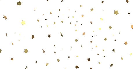 XMAS A gray whirlwind of golden snowflakes and stars. New