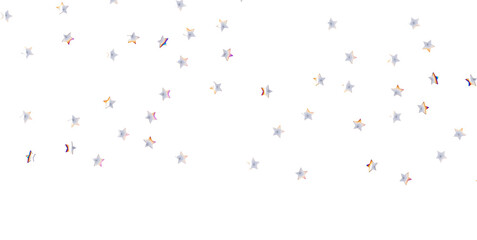 sparkling Christmas confetti falling isolated on white. magic shining flying stars glitter backdrop, sparkle border - png transparent