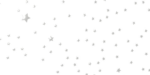 Seamless pattern with small silver stars on white background. - png transparent