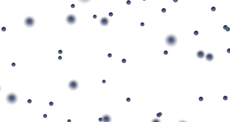 Big data visualization. Network connection structure with chaotic distribution of points and lines. 3D rendering. PNG transparent