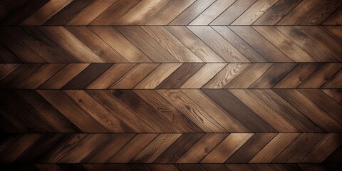 Wood antique paneled floor background. Abstract wooden parquet texture. Wood grain stain.