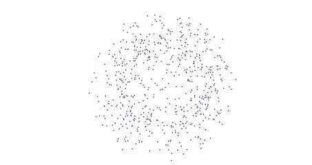Multi color connected lines and dots network 3d illustration