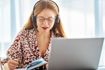 woman working in the office