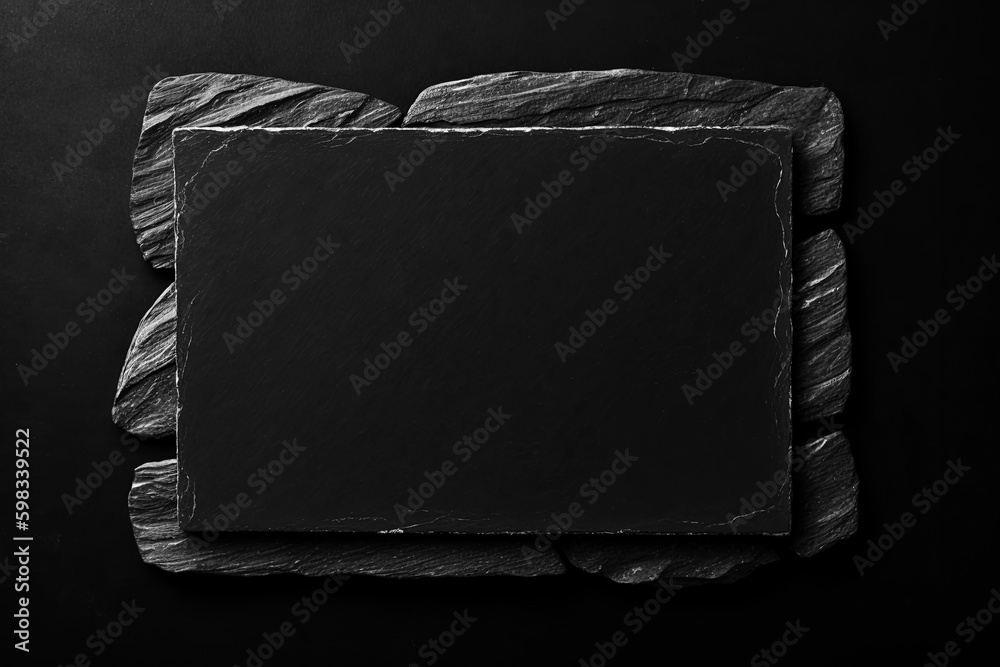 Aufkleber dark stone texture with rock top view,natural stone texture.,dark backdrop for display or montage yo
