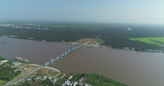 Cai Be - Cai Lon irrigation system is the largest saltwater prevention project in the Mekong Delta.
