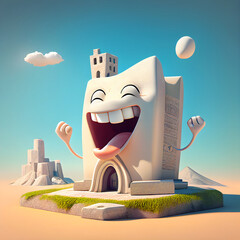 Credible_Famous_world_landmark_smiling_volumetric_lighting