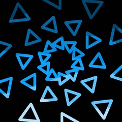 Abstract background with blue triangles