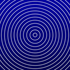 Gray concentric circles on blue background