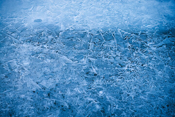 Natural cracked frozen lake textured pattern