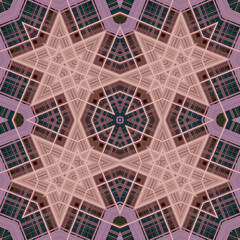 Square seamless patterns. Woven wonderful digital patterns. Modern fashion. Kaleidoscope