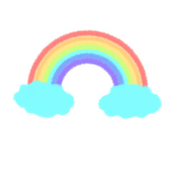rainbow and clouds
