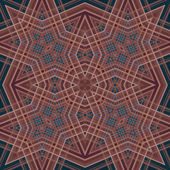 Square seamless patterns. Woven wonderful digital patterns. Modern fashion. Kaleidoscope