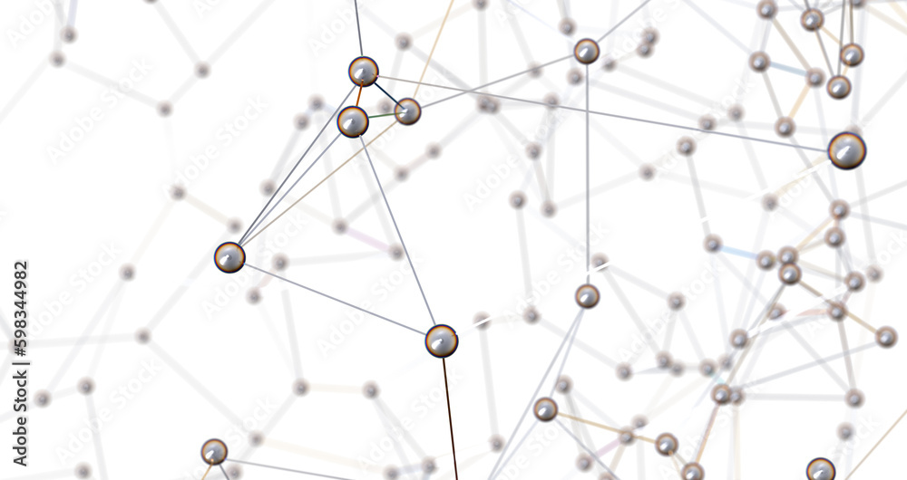 Poster Motion of digital data flow. Communication and technology network concept with moving lines and dots PNG transparent