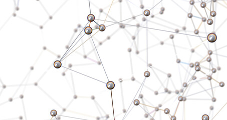 Motion of digital data flow. Communication and technology network concept with moving lines and dots PNG transparent