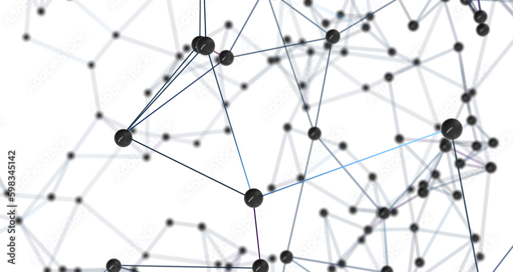 Poster The structure of the network connection of points and lines. Data technology. PNG transparent