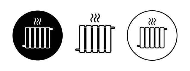 Heating radiator for design. Climate system for home. Winter season concept.