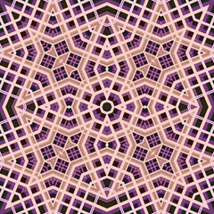 Square seamless patterns. Woven wonderful digital patterns. Modern fashion. Kaleidoscope