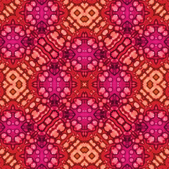 Square seamless patterns. Woven wonderful digital patterns. Modern fashion. Kaleidoscope