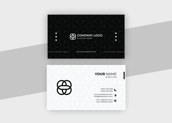 Corporate modern business card design template